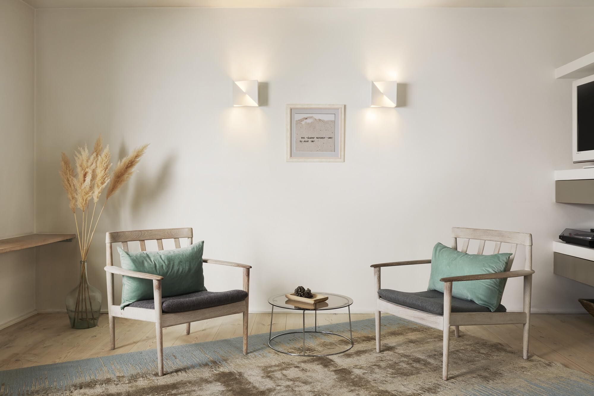 LEDVANCE ORBIS SWAN SMART+ Wi-Fi Leuchte, dimmbare LED Wandleuchte für den Innenbereich, 23W, Farbtemperatur von 3000-6500K, 600 Lumen, bemalbarer Oberfläche, quadratische Form 20x20cm