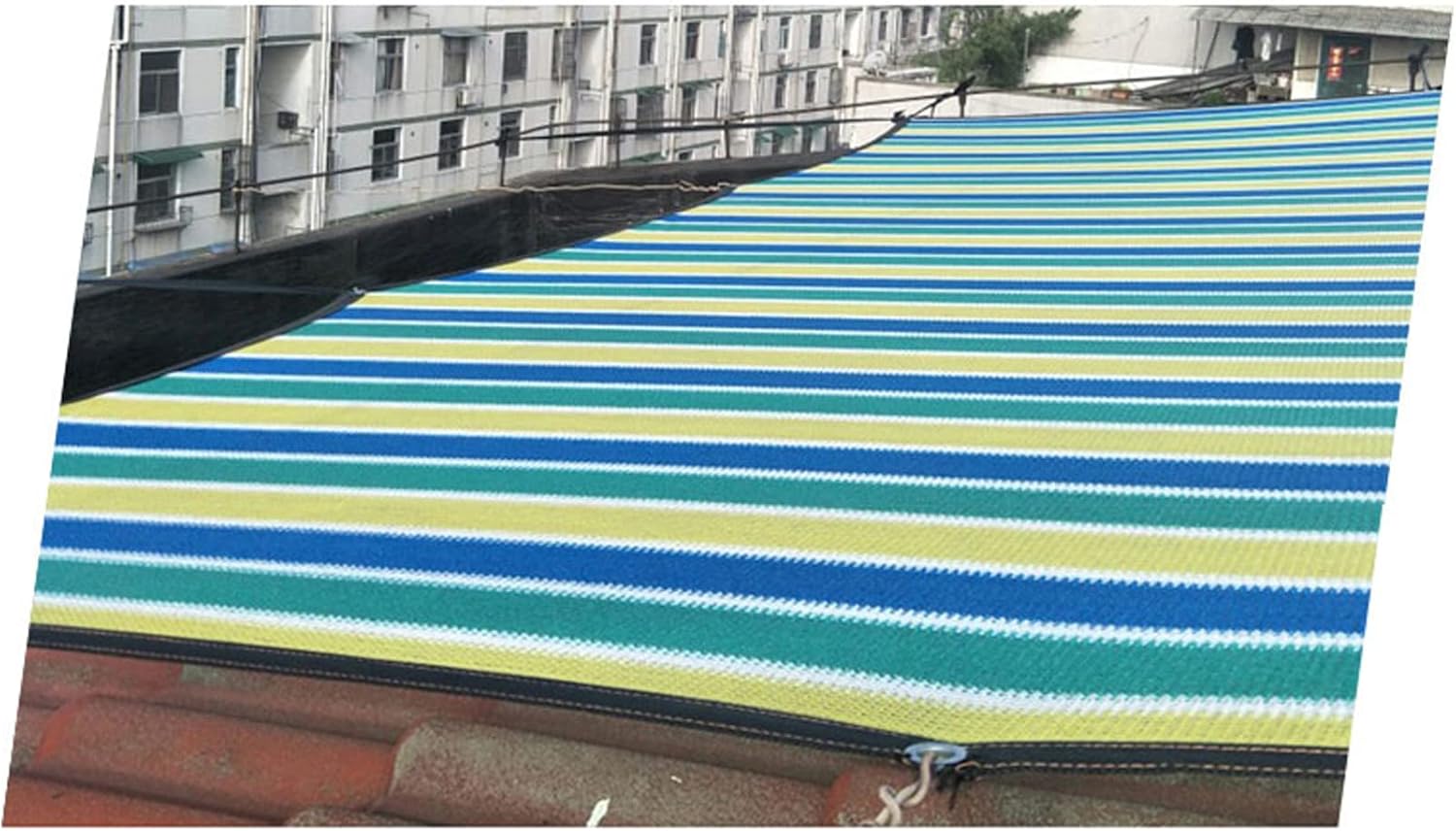 Shade Netting Shade Cloth Sunscreen Fabric Shade Mesh Tarp Breathable Anti-UV Protection Privacy Awning for Greenhouse Plant Shade Net Taped Edge (2×8m)