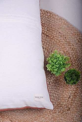 Miniatura 5 de Trade Star Funda de cojín 100% de algodón, funda de almohada lumbar, funda de cojín para decoración de habitación, funda de cojín decorativa india