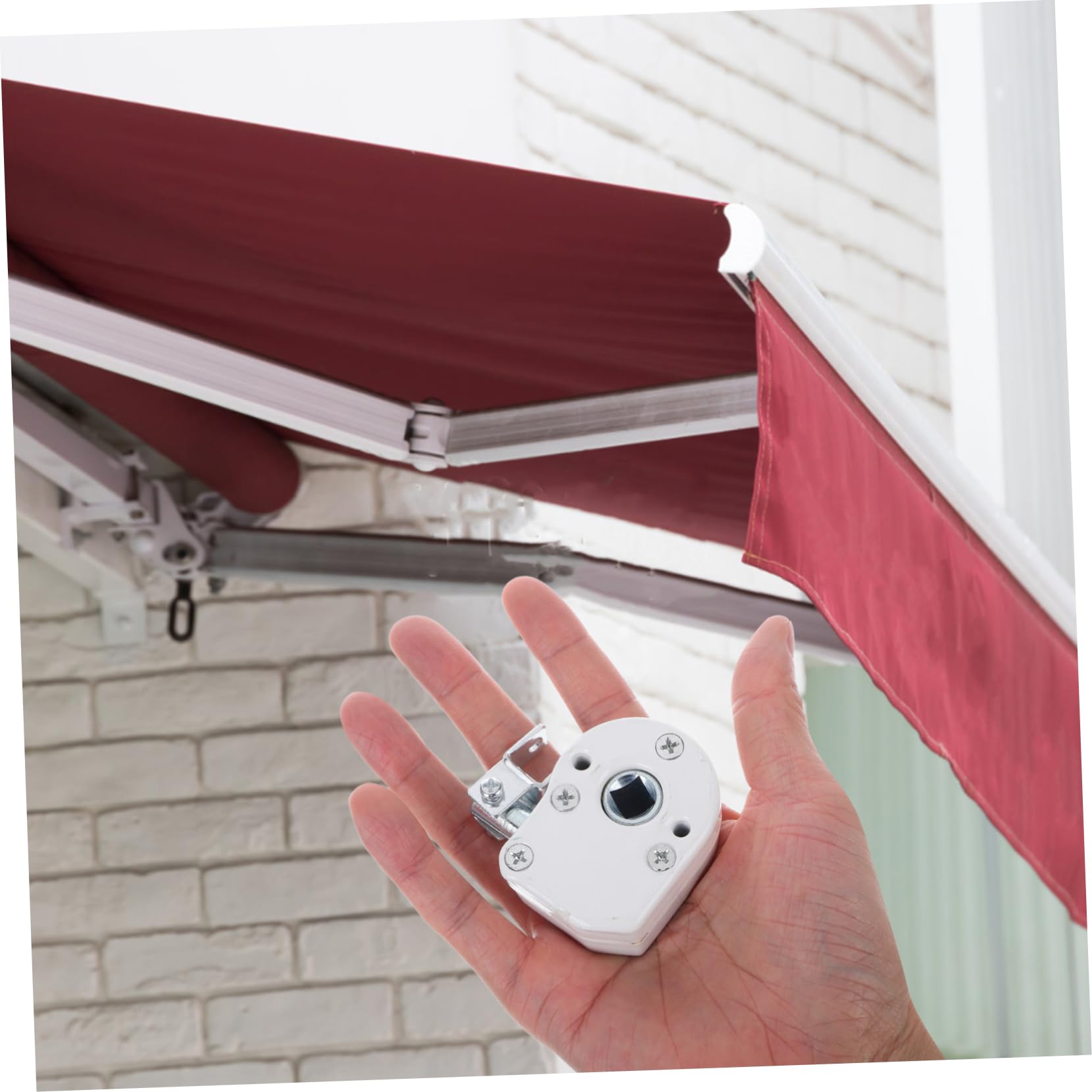 ersatzteile markisen zubehör Yardwe Kurbelgetriebe Für Sonnenschirme Outdoor Garten Markisen Antriebsrad Wetterbeständiges Für Balkon Terrasse Camping Color:PINK BELLY SARDINE Package Schutzhülle fur Rollsegel Solaria