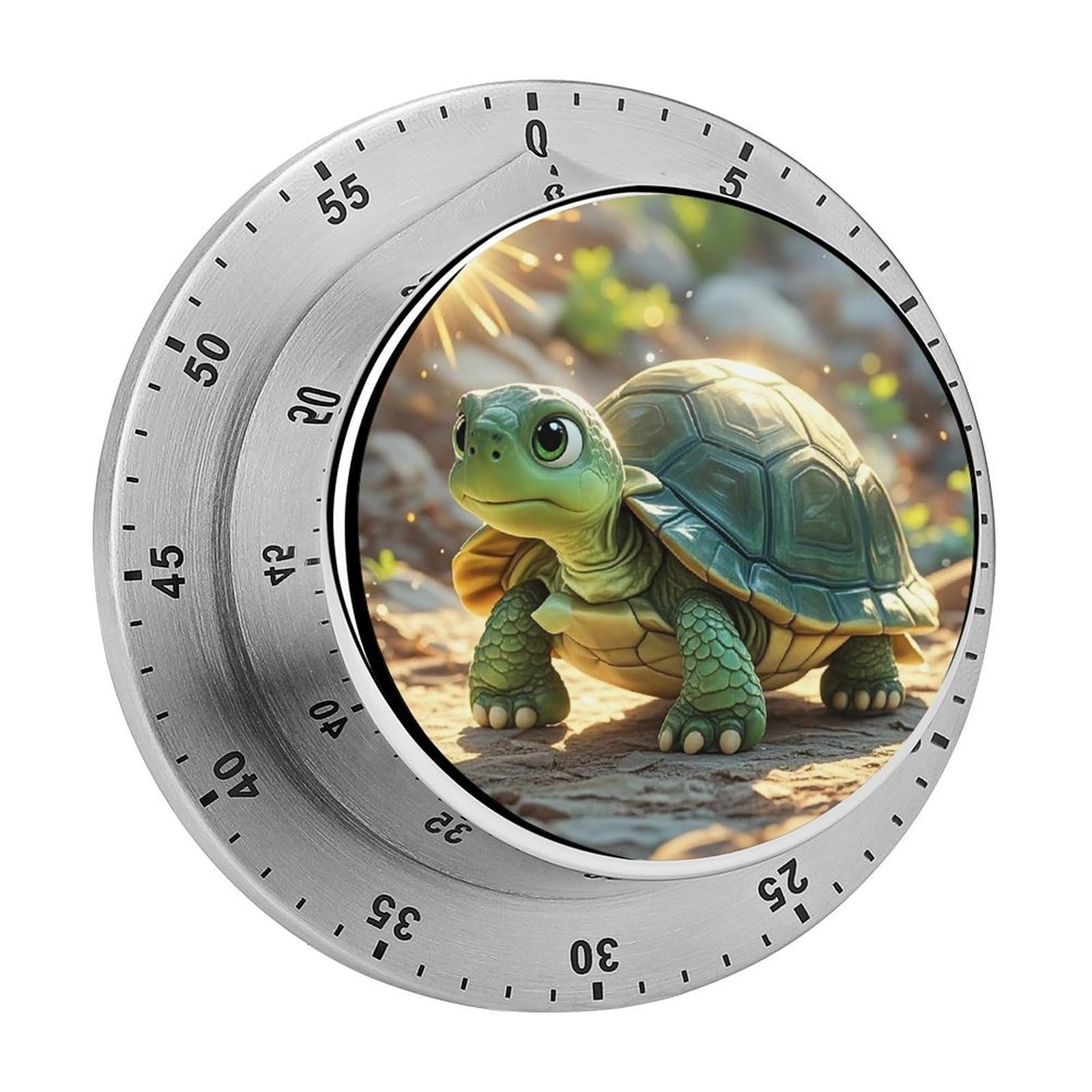 Turtle Kitchen Timers Magnetic Back Manual Countdown Timers for Classroom Home Gym Tanning