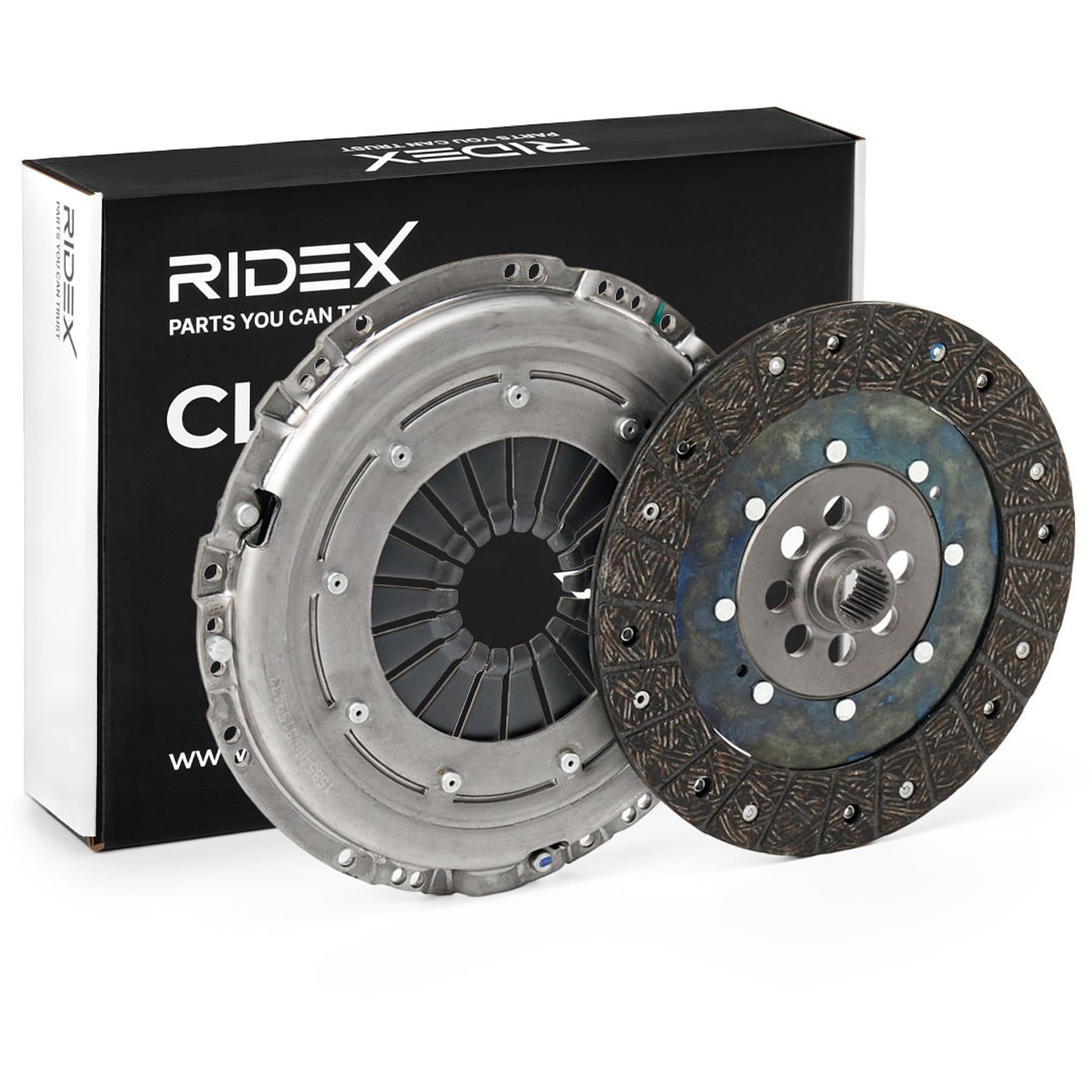 RIDEX 479C0065 Kit d'embrayage avec mécanisme d'embrayage avec disque d'embrayage Compatible avec RENAULT Clio 3 3/5 portes BR0/1, CR0/1