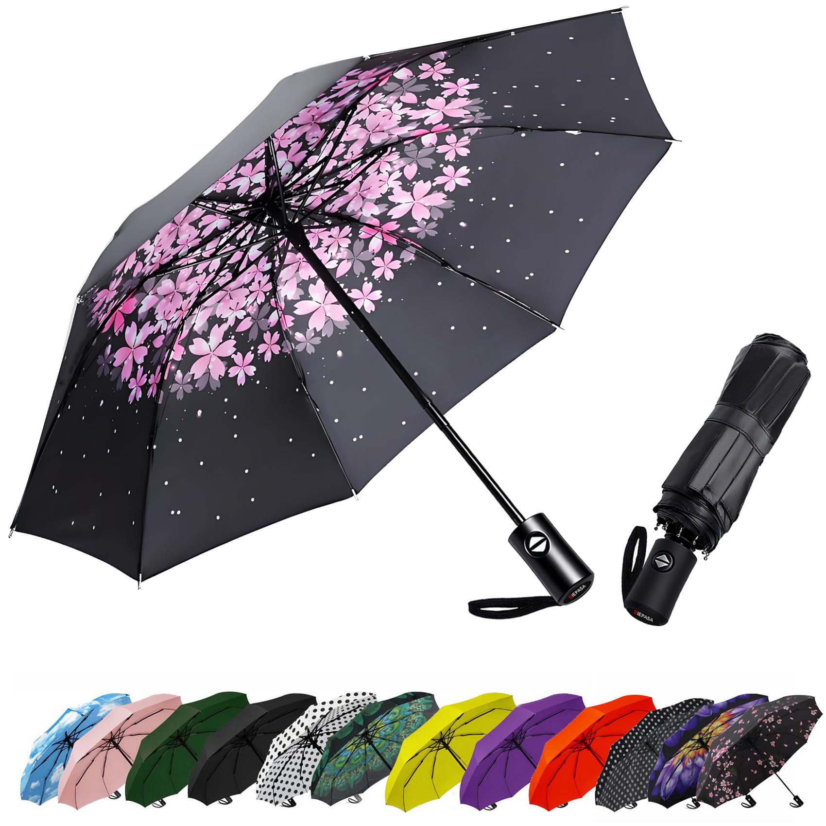 Parapluie de voyage pour sac à dos SIEPASA idéal pour le trajet sous la pluie