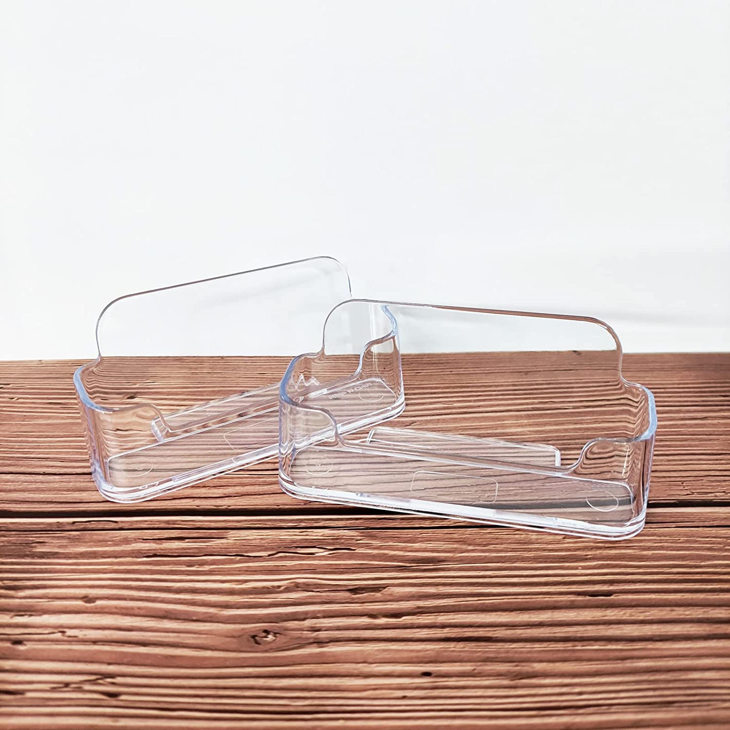 Porte-cartes De Visite En Acrylique Transparent - Support Bureau - 60 Cartes - Pour Conférences, Salons, Réceptions - 12