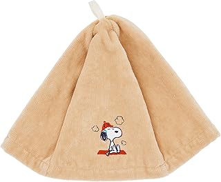 nishikawa【西川】 スヌーピー 今治製 サウナハット 33X25cm 洗える 綿100% タオル生地 無地 ワンポイント刺繍 ループ付き チューリップハット サ活 日本製 ベージュ XT94306661 PN4674