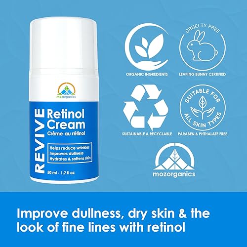 Miniatura 6 de Crema de retinol para la cara, la mejor crema hidratante de piel para cara y cuello, ayuda con la piel seca, firmeza y tono de piel | Fabricado con