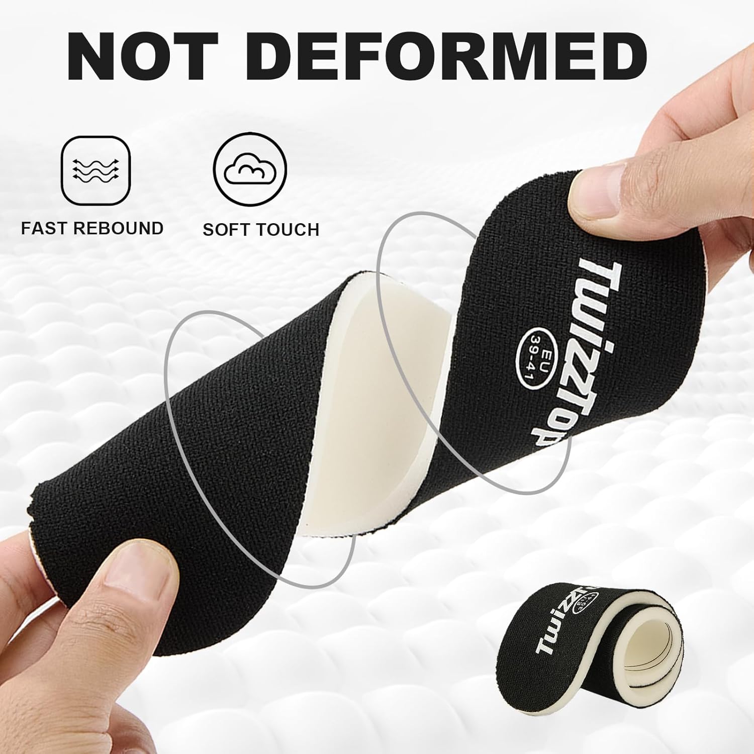 Thin Memory Foam Insoles for Women Men Kids, Cut-to-Size Thin Inserts for Sneakers, Casual Shoes, Work Boots, Walking Shoes, Insole Replacement Kids, Comfortable and Durable Navy-42-44 - Image 3