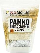 Meishi Panko Bread Crumbs Grade A | 500g | Bigger slivers | Absorbs Less Oil