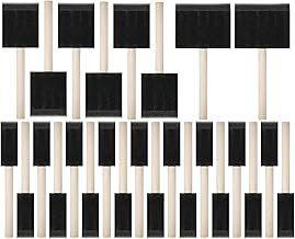 Bates- Foam Paint Brushes, 1", 2" & 3", 26 Pack, Multi-Surface, Including Sponge Brushes for Painting & Staining