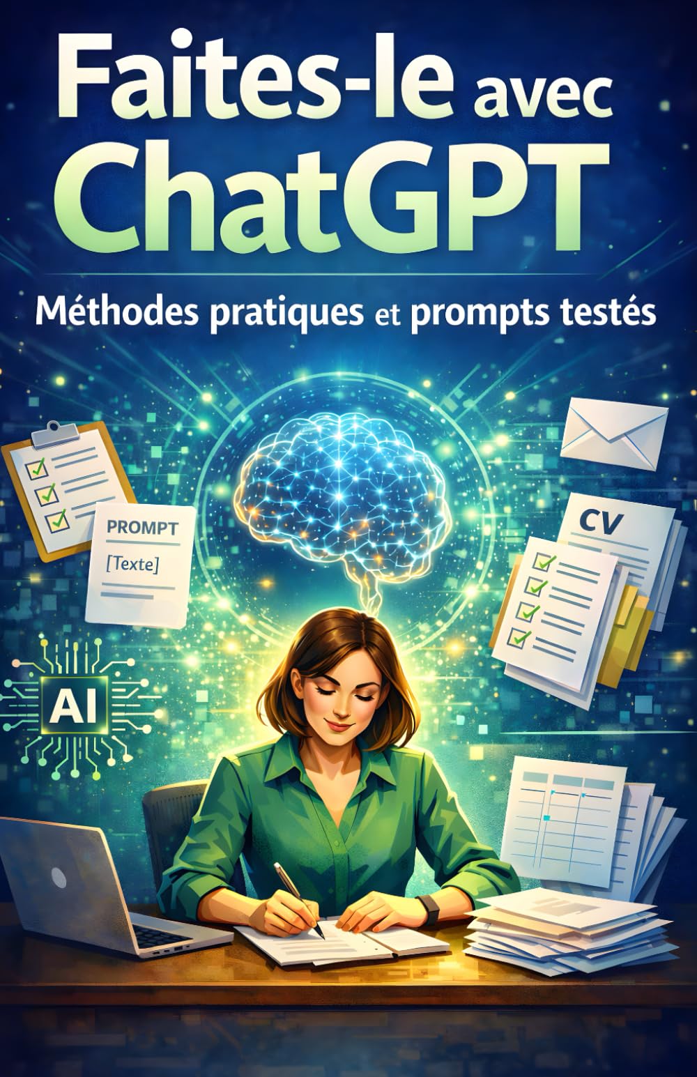 Faites-le avec ChatGPT: Méthodes pratiques et 210 prompts testés pour le travail, les e-mails, la productivité et l’organisation – modèles et checklists prêts à copier-coller
