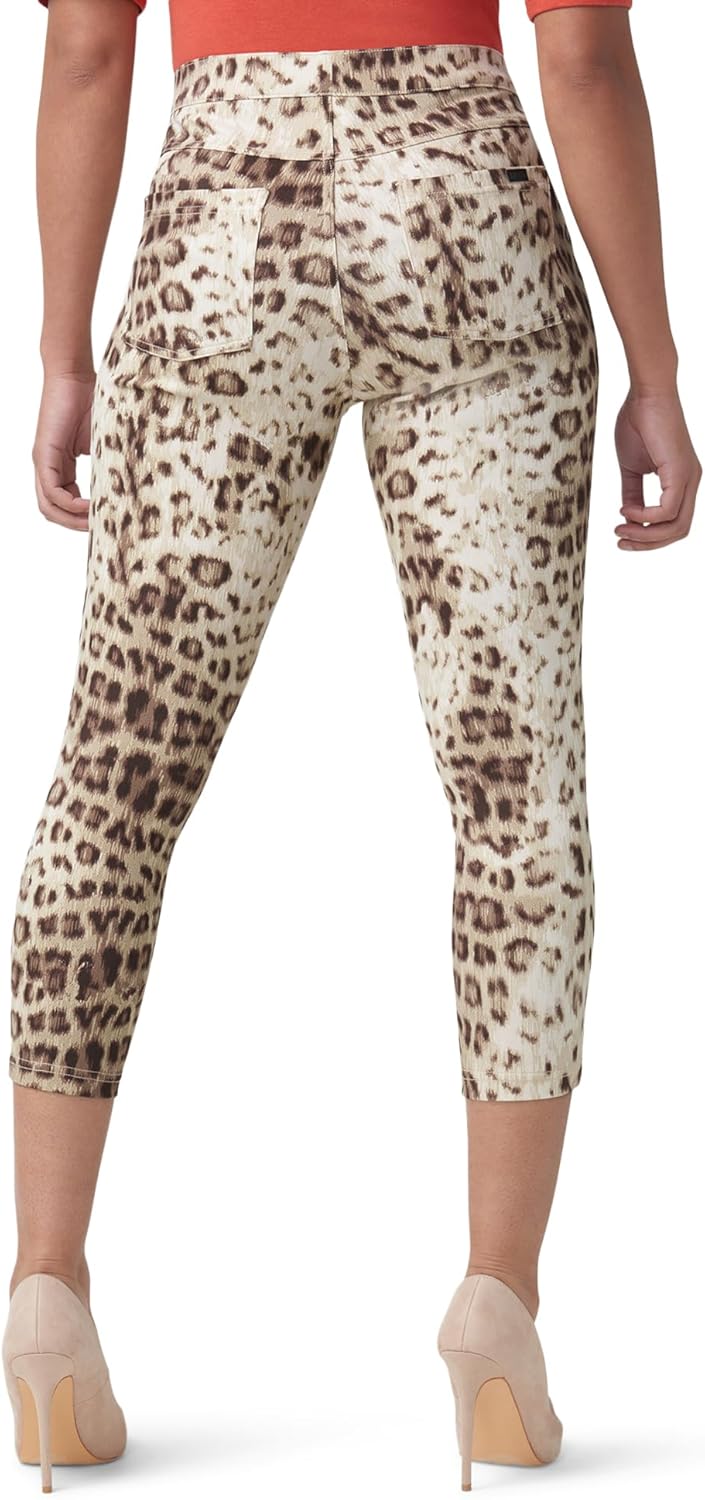 HUE Womens Ultra Soft High Waist Denim Capri Leggings - Image 2