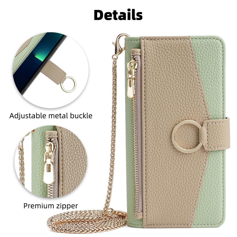 CasurvivePro Wallet Case for Motorola Moto G24 4G/G04 4G with Neck Strap - Image 3