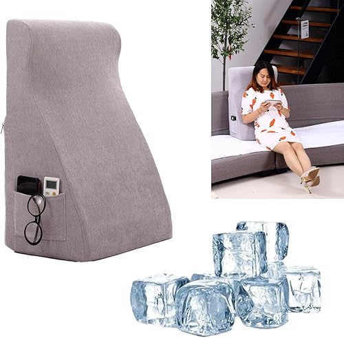 Almohada de lectura sentada para adultos - Almohada de cuña para sofá cama - Cojín de espuma viscoelástica para sofá - Almohada de respaldo -