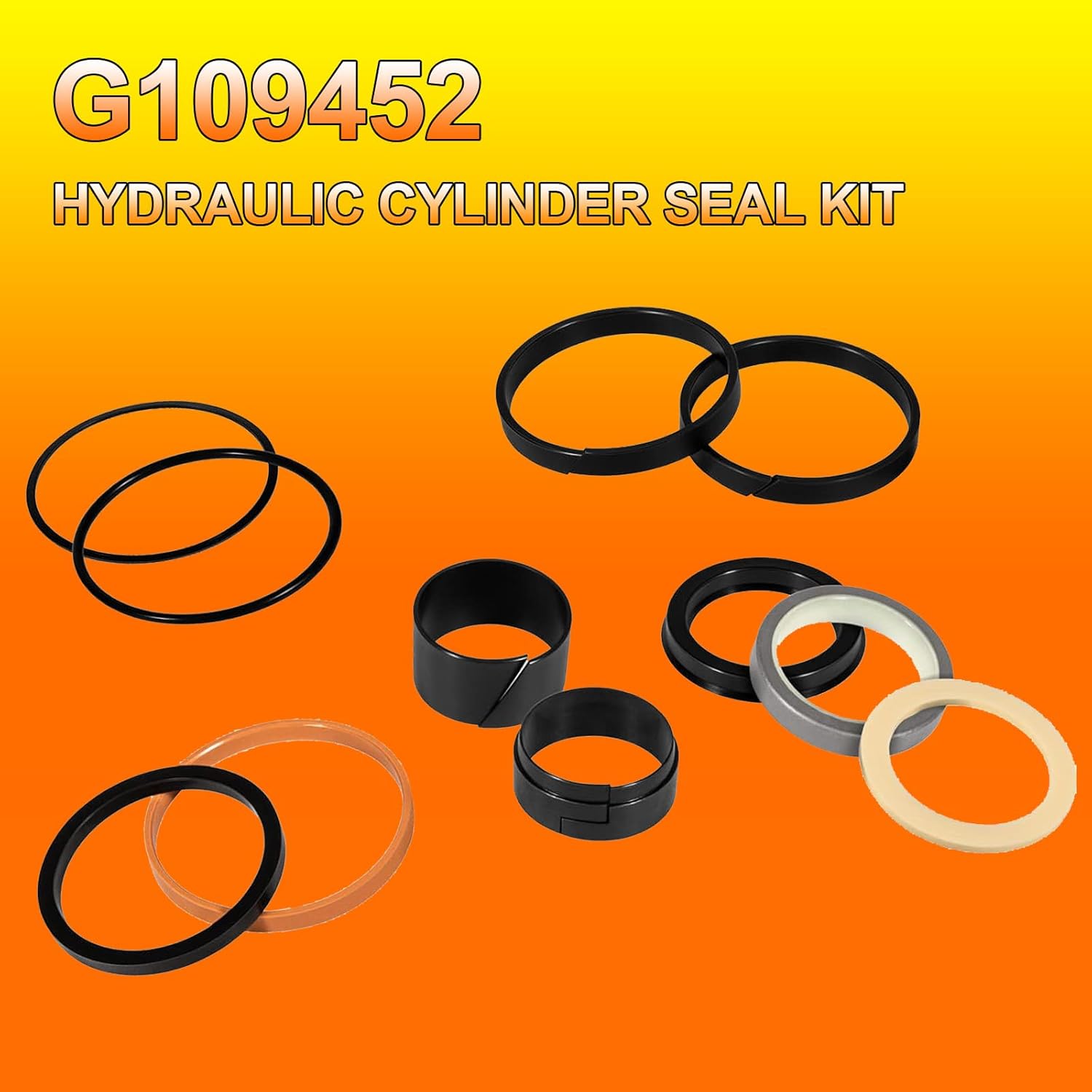 YMT Whole Machine Rebuild/Repair Seal Kit Fit for Case 580E 580SE 580SD Backhoe Hydraulic Cylinder Seal Kit Includes Swing or Stabilizer/Swing Gasket/Backhoe Bucket/Hydraulic Cylinder Seal Kit