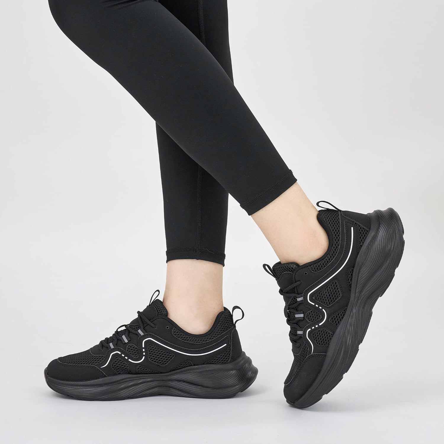 Aomigoct Womens Walking Sneakers Shoes: Comfortable Lightweight Tennis Shoe for Casual Running - Image 6