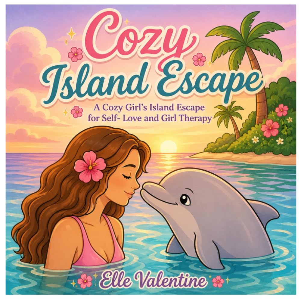 Cozy Island Escape: A Cozy Girl's Island Escape for Self- Love and Girl Therapy Coloring Book