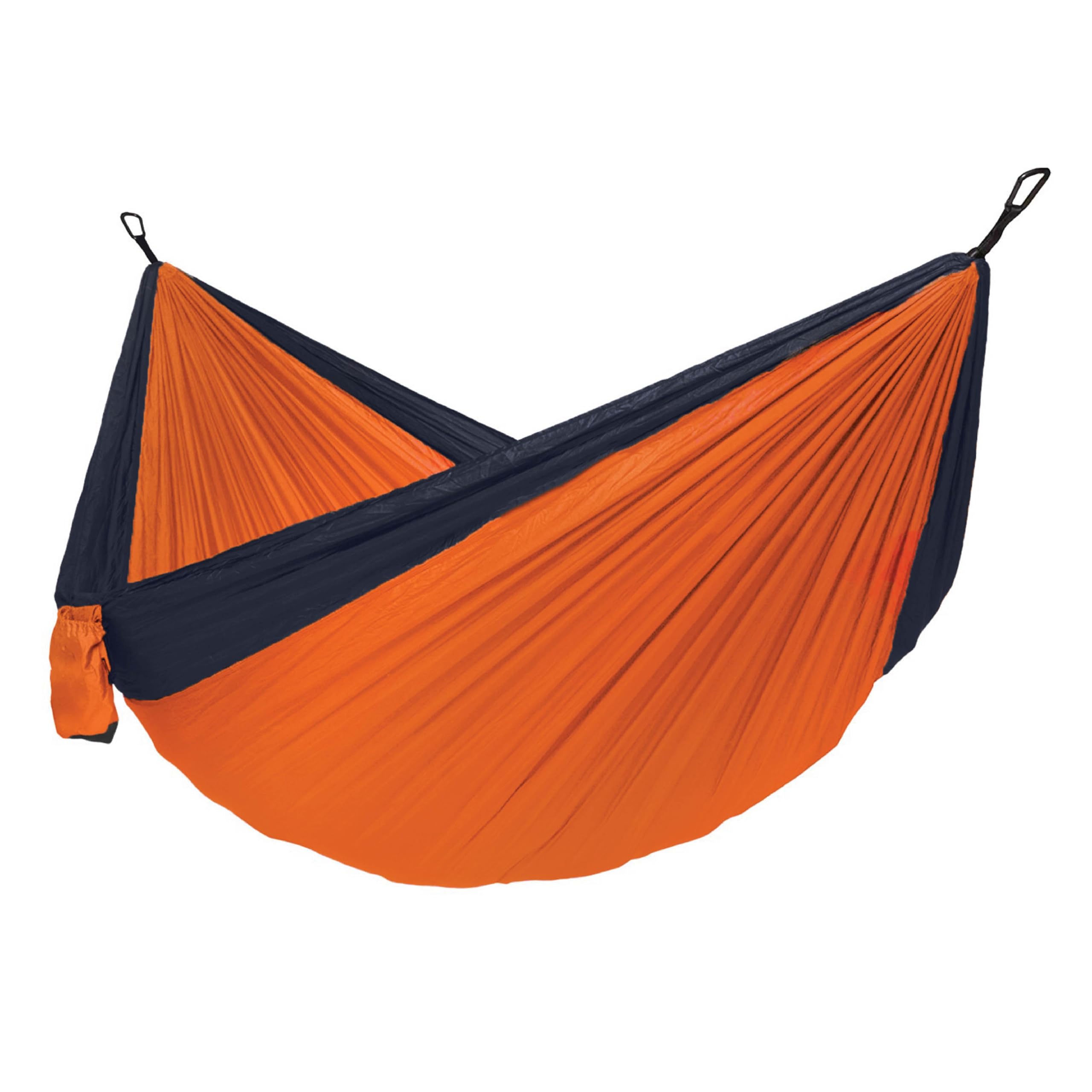Slack Jack Travel & Camping Hammock Single, Jhula for Adults, Portable & Ultralight, Nylon Hanging Swing for Camping, Garden, Trekking, Capacity Upto 110 Kgs, Free Hanging Accessory (Dark Cheddar)
