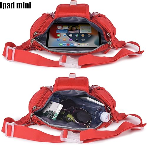 Miniatura 28 de ArcEnCiel resistente al agua Táctico Cinturón de cadera Cintura Pack Bolsa Fanny Militar Packs Bolsa para senderismo escalada al aire libre Bumbag