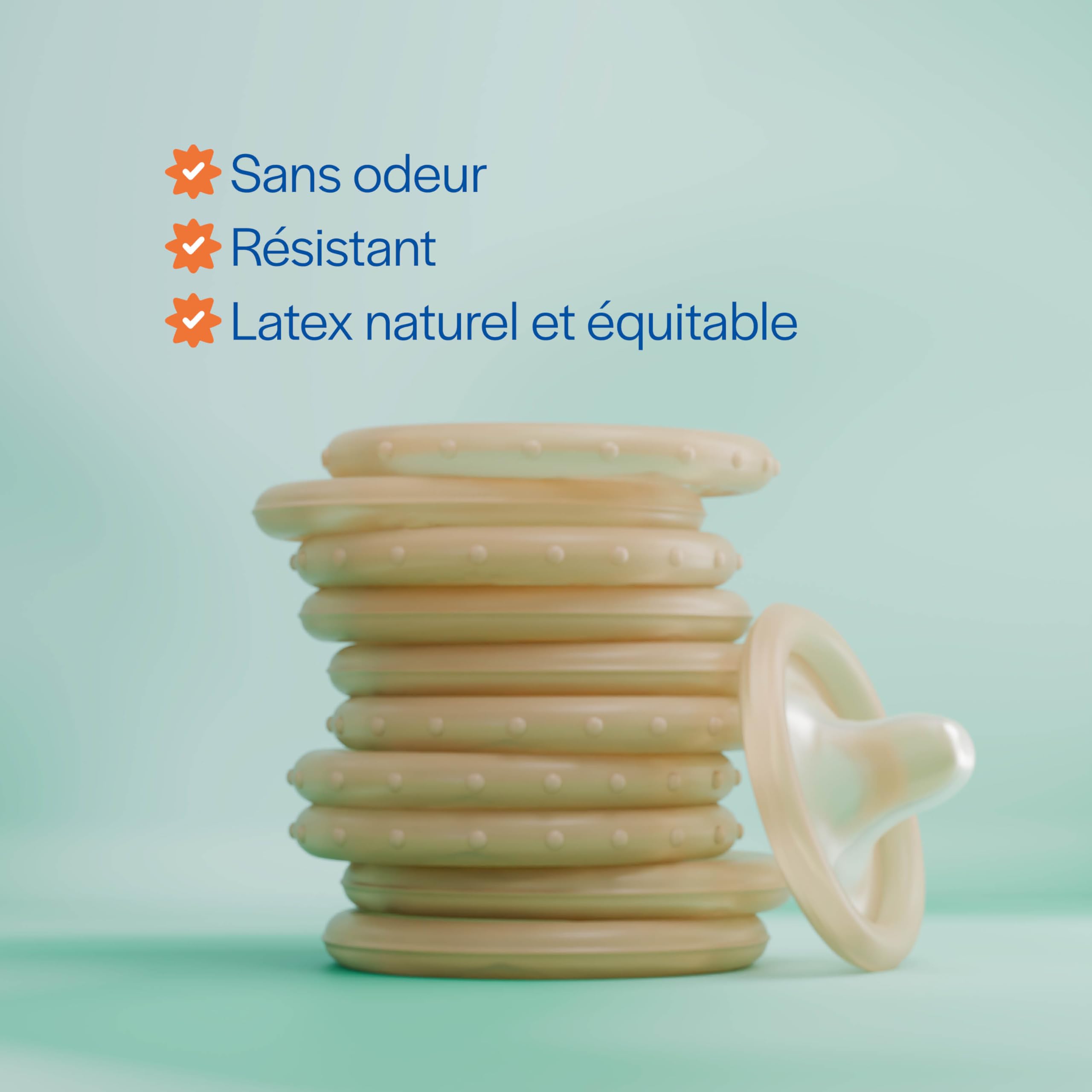 MY LUBIE - Pack de 3 x12 Préservatifs Fins - Perlés & Nervurés, Vegan et Sains - Taille Standard 54mm - Sensations Décuplées et Solidité - Qualité Premium (Standard (Pack de 3))