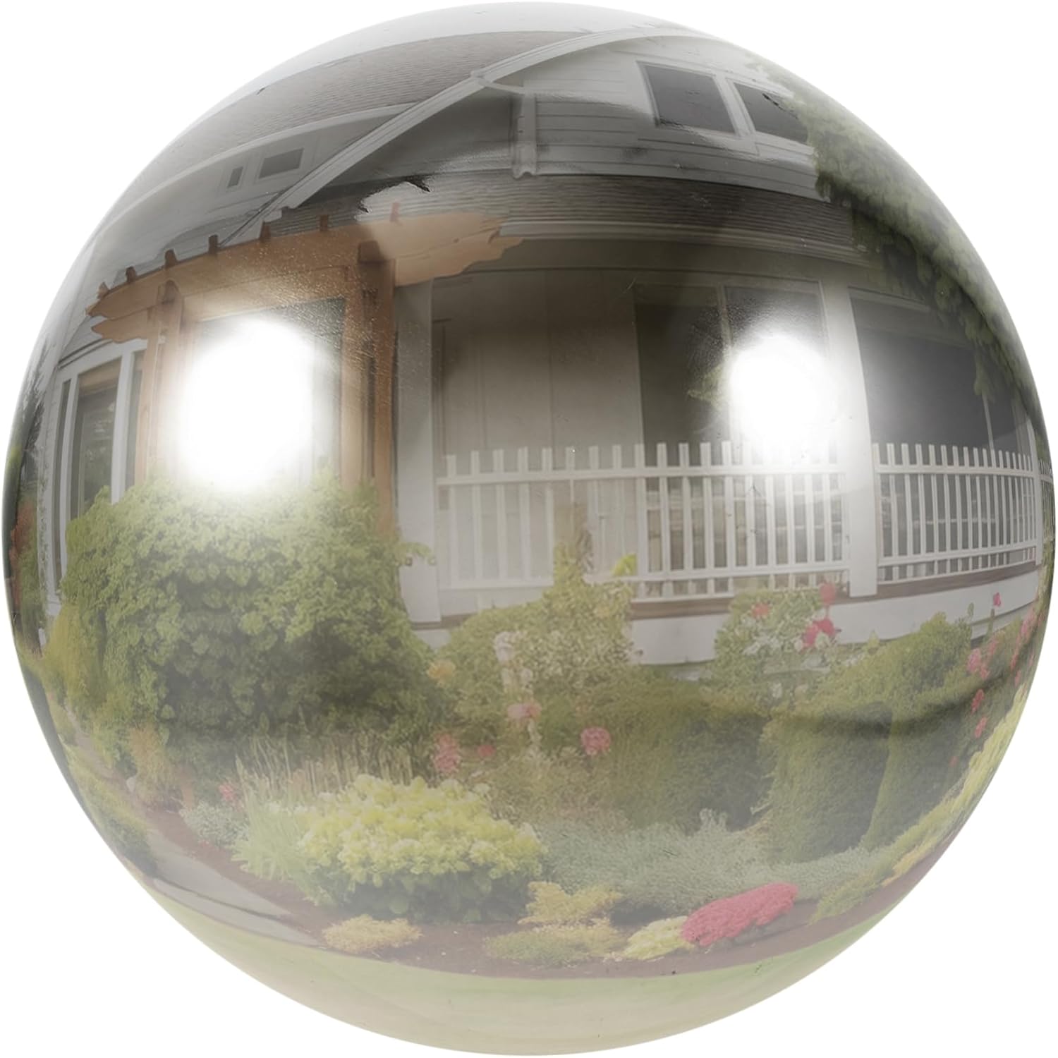 YARNOW Garden Wall Decorative Balls Large Gazing Globes for Outdoor Mirror-Like Stainless Steel Balls