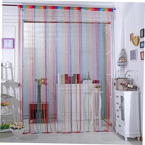 Miniatura 2 de Panel de flecos con borlas, panel de flecos para puerta, panel de ventana de encaje, telón de fondo de fotos de boda, cortina de cinta con borlas,