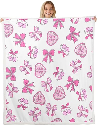 Miniatura 10 de Manta de franela de ángel de dibujos animados, romántica manta de vellón para el día de San Valentín para decoración del hogar, sofá, sofá, manta