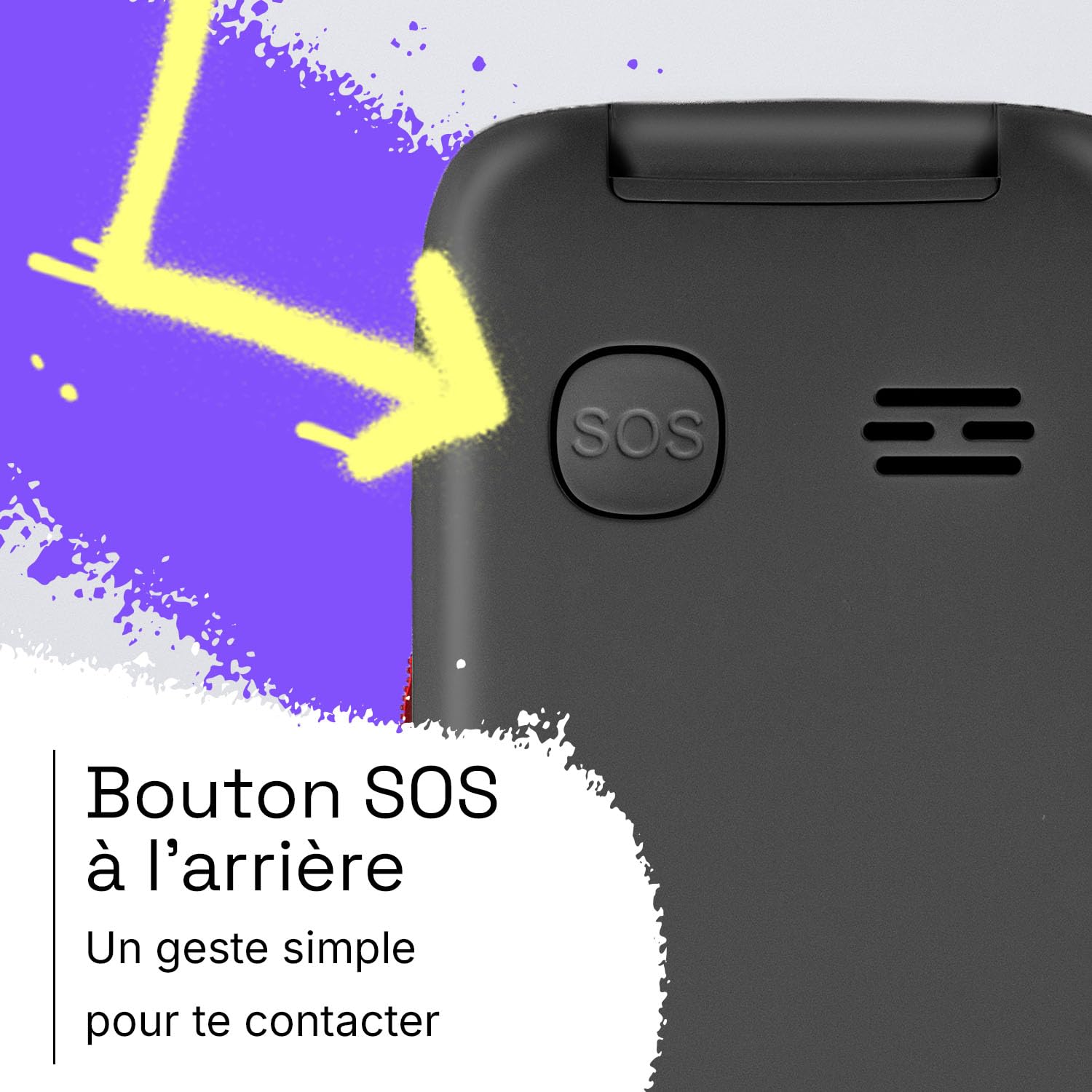 SPC Wild Star - Portable Enfant avec GPS, SOS, sans Internet, Noir