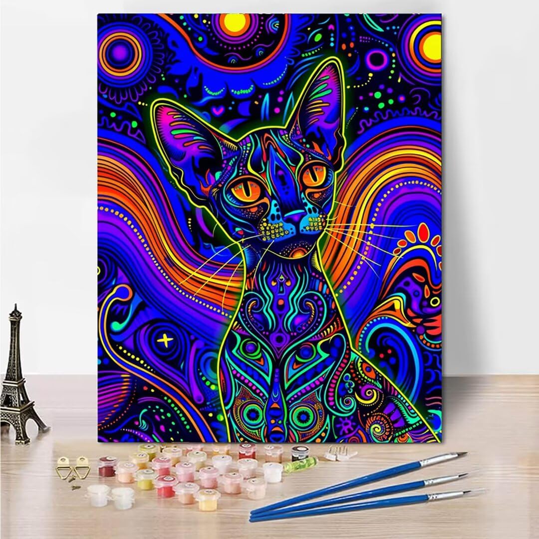 RNXAOPEN Dipingere con i Numeri Bambini, Passatempo per Adulti Kit Lavoretti Creativi per Bambini, Paint by Numbers Idee Regalo Bambina Bambino, Giochi Creativi Giochi Bambina name 70x95cm 454-3
