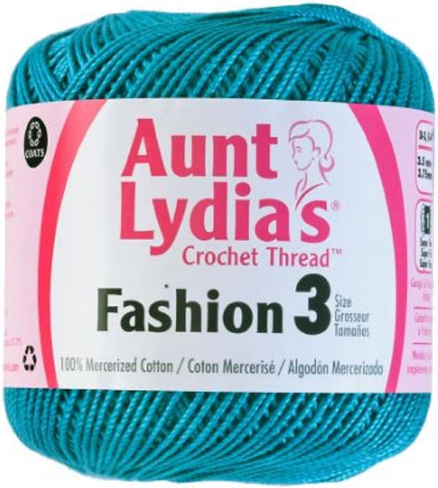 Aunt Lydia's Crochet Thread - Size 3 - 2 Pack Warm Teal