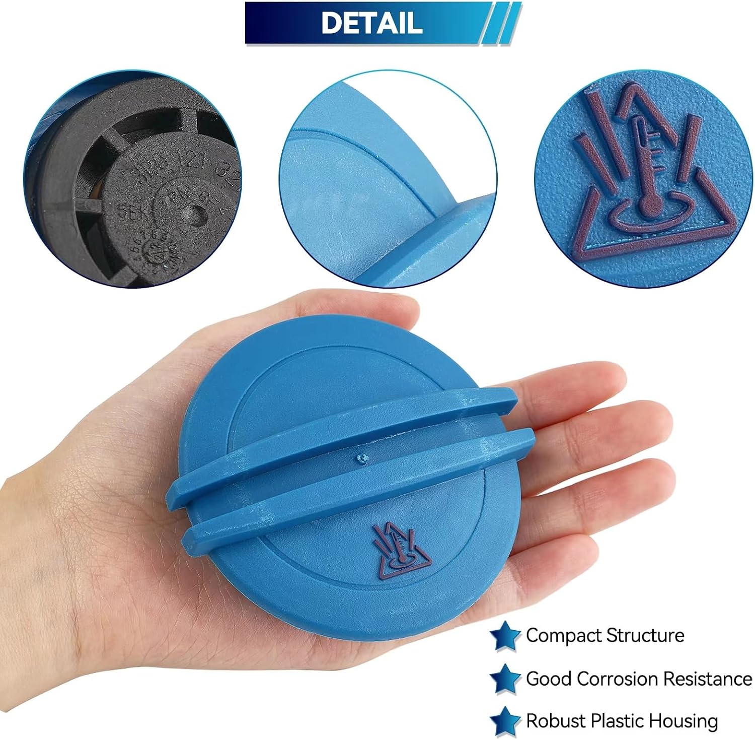 Radiator Coolant Reservoir for A3 A4 A5 Q5 A6 A7 Q7 RS4 RS6 S4 S5 S6 for TT 3B0121321 Coolant Recovery Expansion Water Tank Bottle Cap Cover Pot Lid