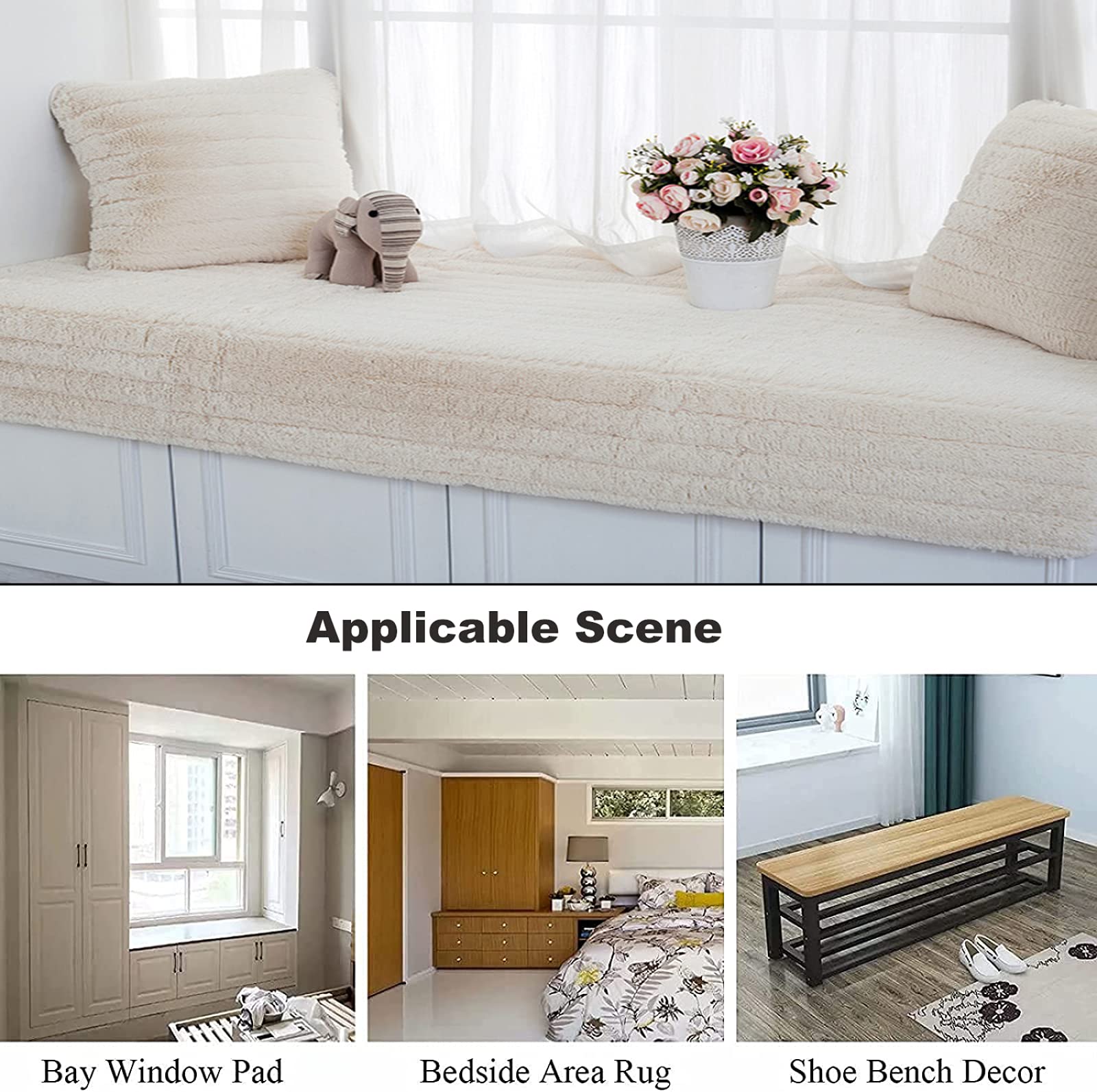 単色出窓クッション、ぬいぐるみ厚窓ベンチマット、バルコニーパッド、シンプルな洗濯機で洗える窓用シートクッション屋内-80x160cm Amazon.co.jp:  ぬいぐるみの窓のシートクッション屋内、滑り止めの出窓パッド、出窓のクッション、無地の厚くされたバルコニーマット、洗える機械-50x180cm :  ホーム＆キッチン