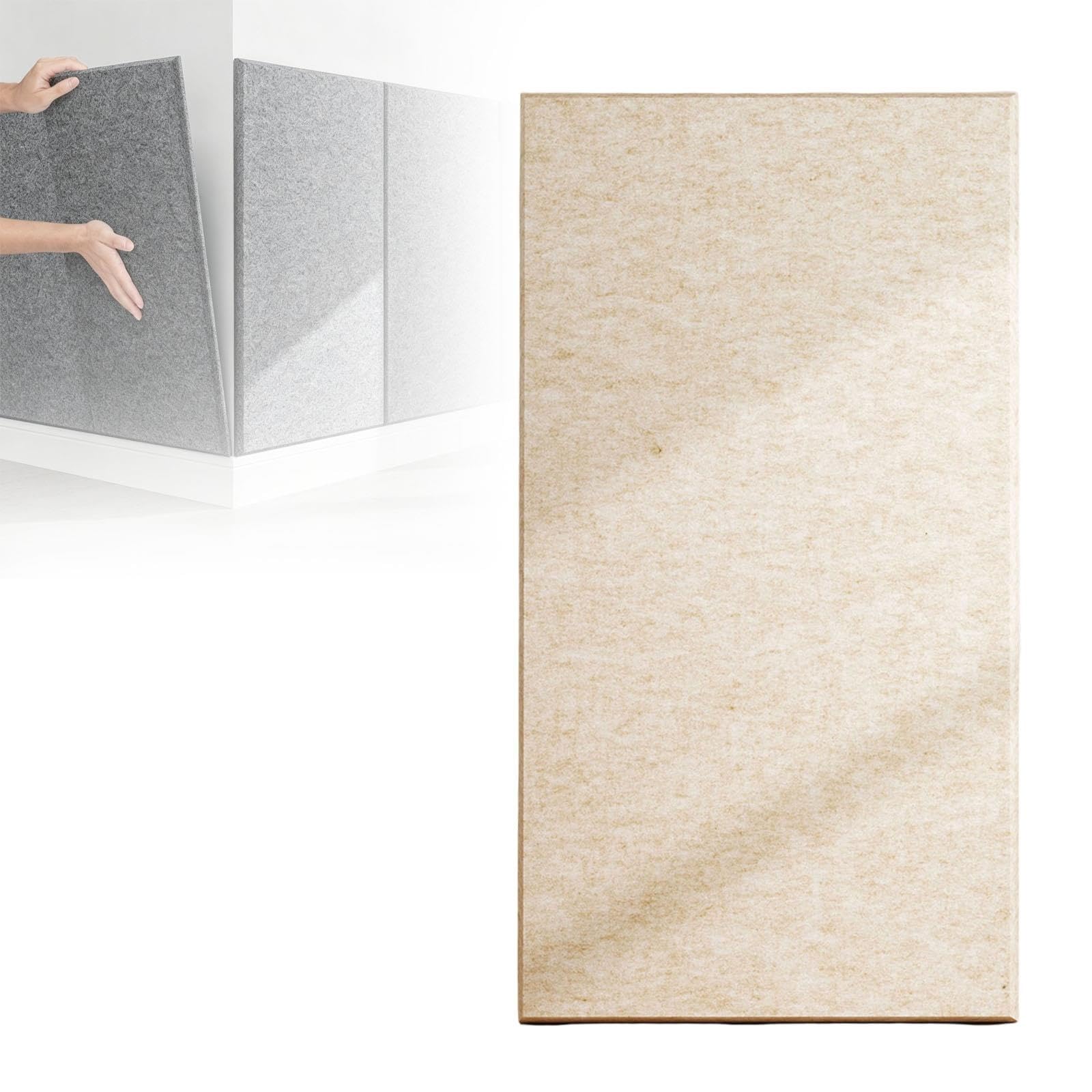 Pannelli murali 3D, rivestimento effetto pietra, 30 x 60 cm | Materiale PET per decorazioni d'interni, mattoni decorativi, arredamento moderno per esterni e interni(Beige,1PCS)