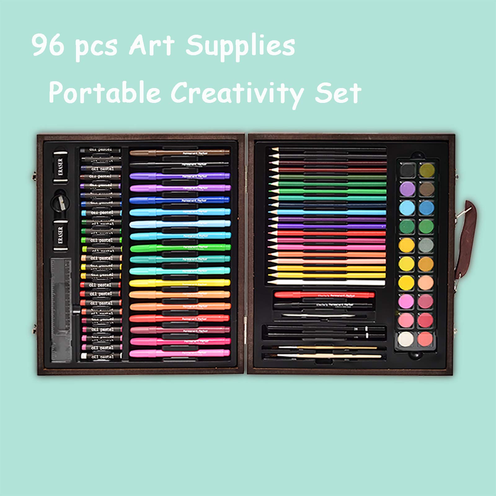 Amazon.com : Darnassus Wood Art Set, Art Box & Drawing Kit Color