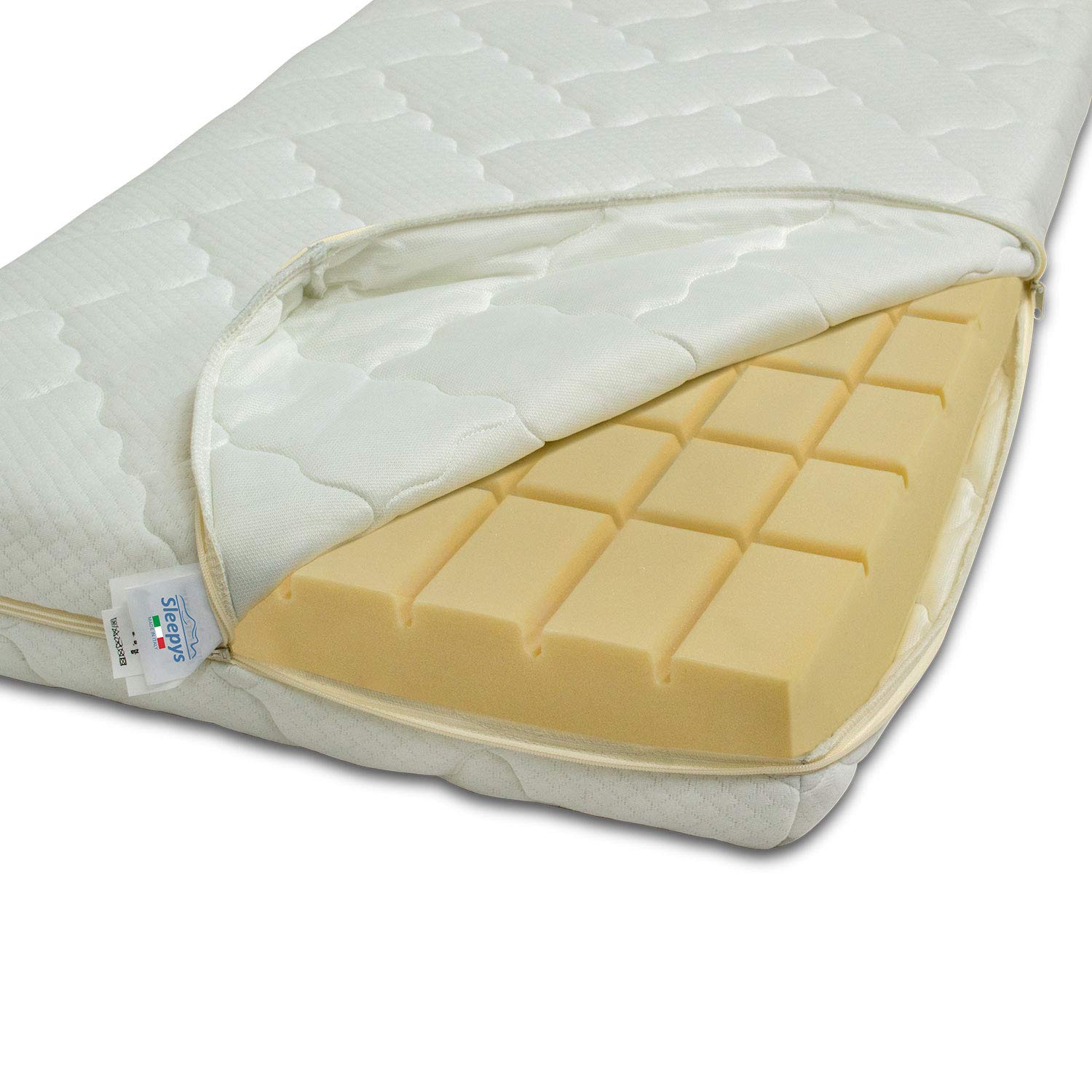 Materasso Antisoffoco Per Lettino 65x130cm - Made Italy, Sfoderabile, Dispositivo Medico Classe 1 - Foto 9