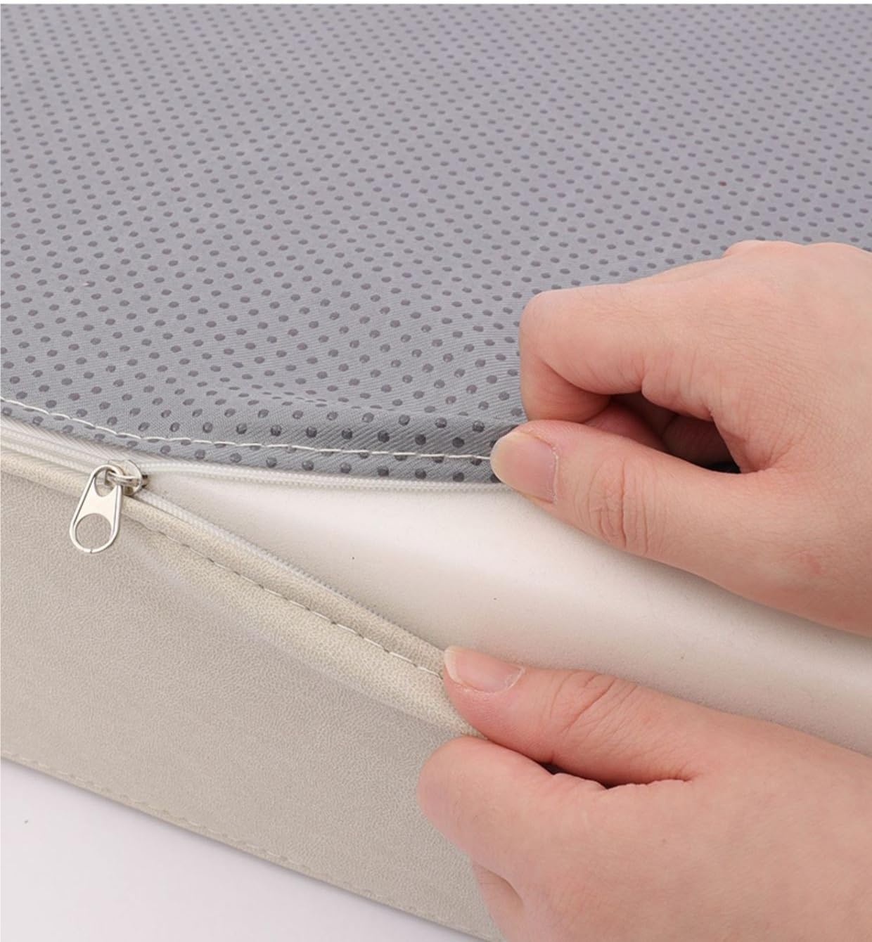 Cojín impermeable para banco para exteriores e interiores, funda para muebles de jardín, almohadilla de asiento para ventana, rincón de desayuno y caravana, accesorio de espuma de alta densidad (gris