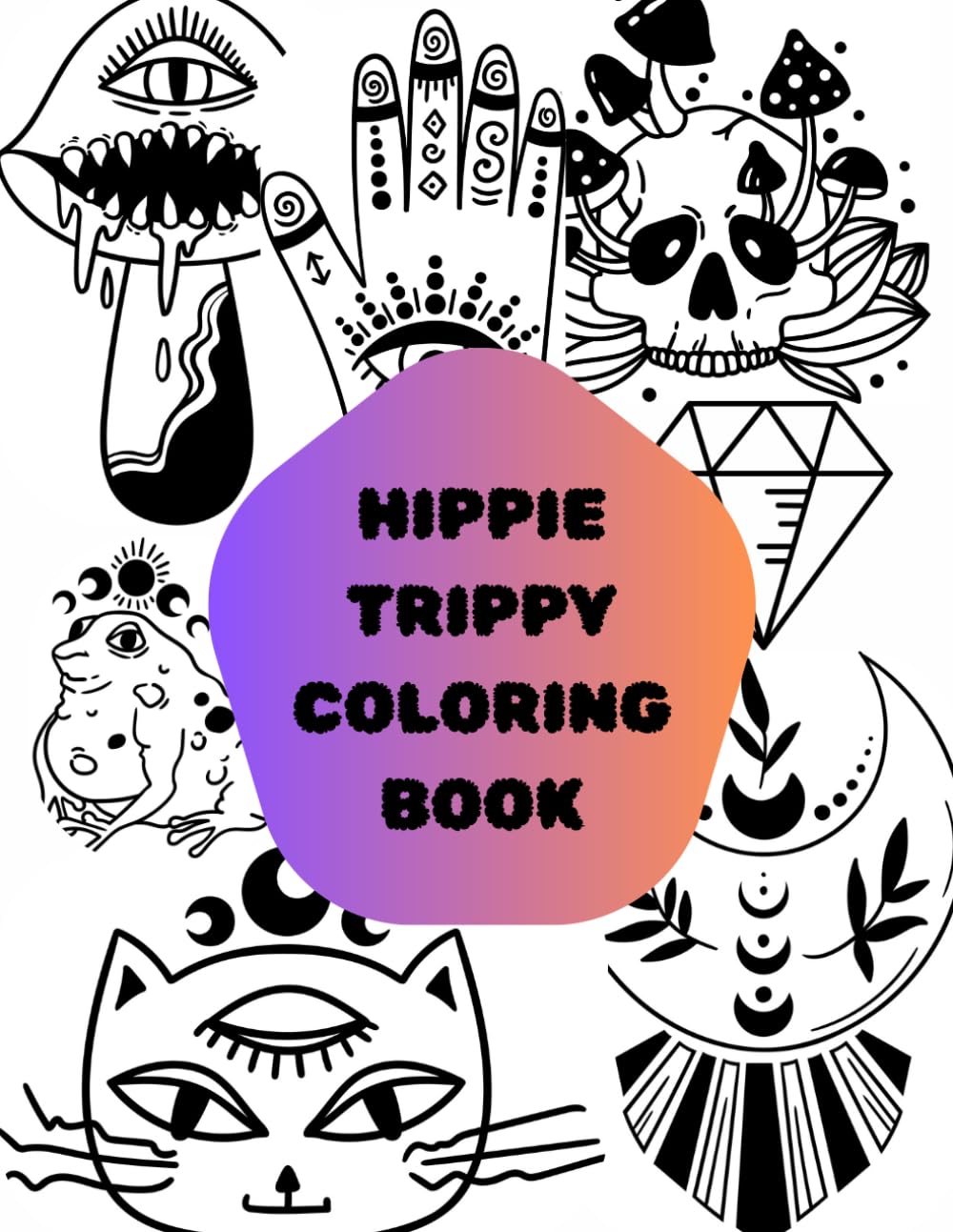 Hippie Trippy Coloring Book