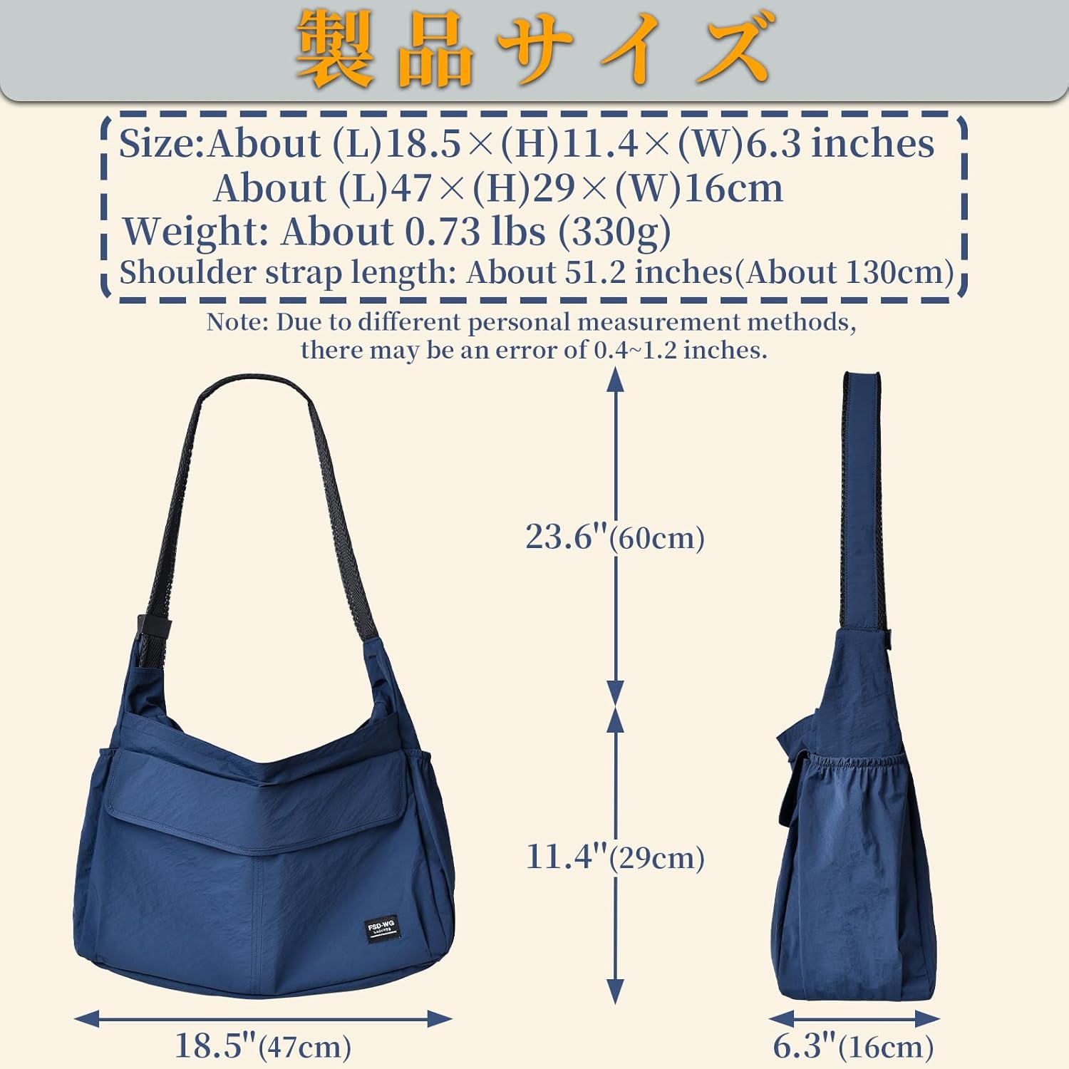 FSD.WG Men Messenger Bag Laptop Bag Shoulder Bag Large Capacity Computer Casual Bag for Work College Travel