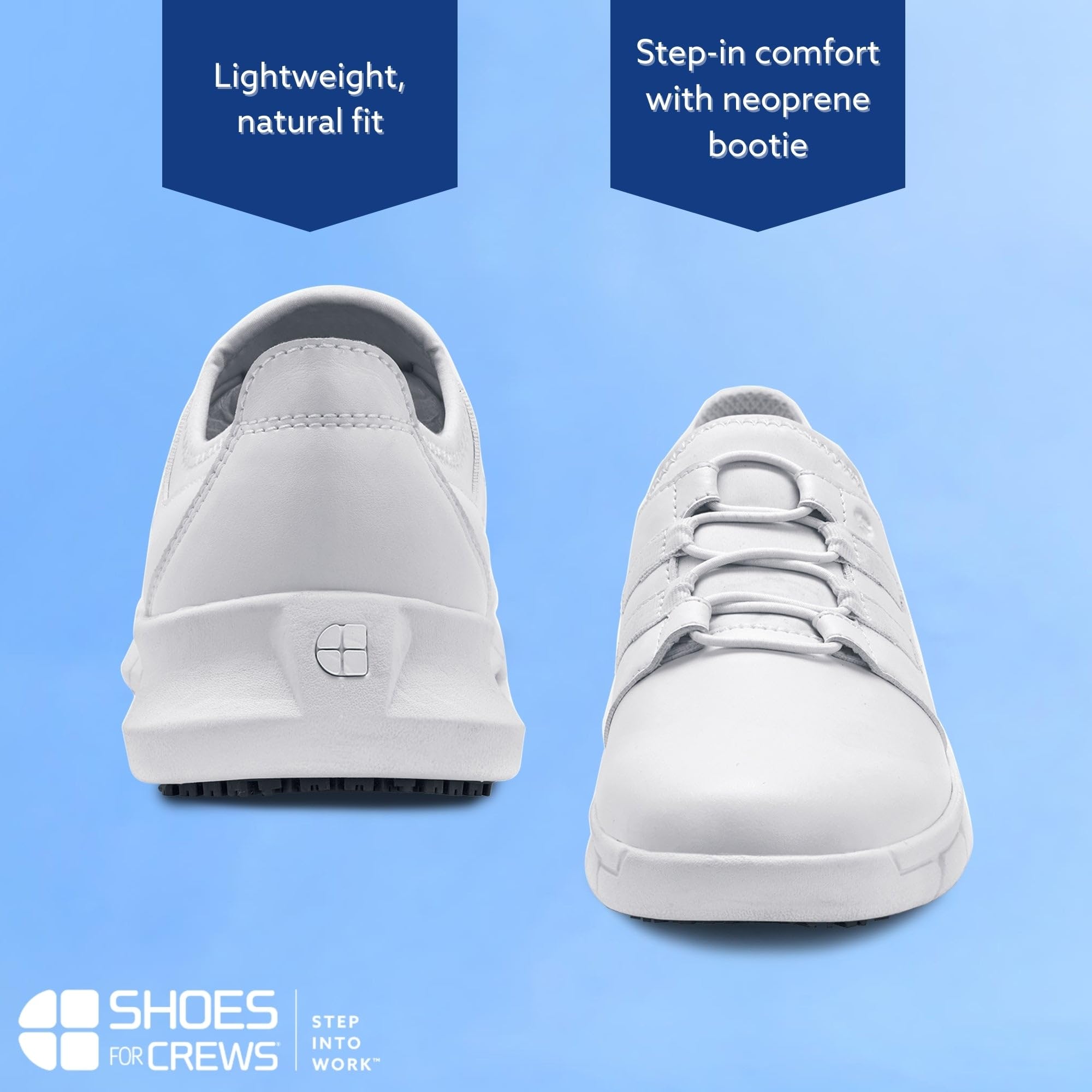 Shoes for Crews 32709-38/5 Karina - Zapatillas antideslizantes, talla 38, color blanco