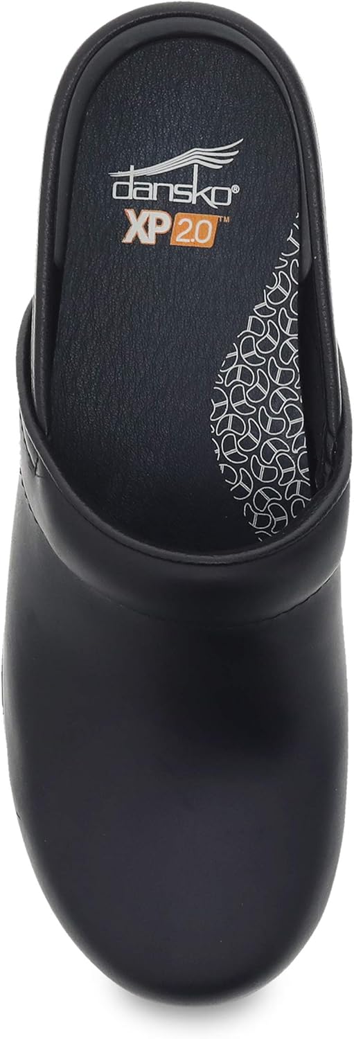 Dansko XP 2.0 Clogs for Women-Lightweight Slip-Resistant Footwear for Comfort and Support-Ideal for Long Standing Professionals-Food Service, Healthcare Professionals 6.5-7 Black