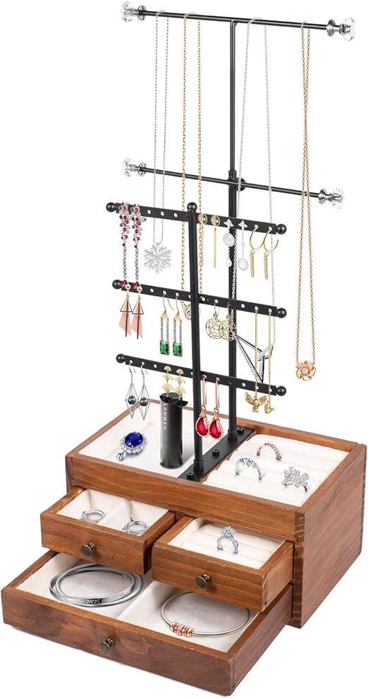 Jewelry Stand Holder, Jewelry Organizer Stand, Earring Stand Necklace