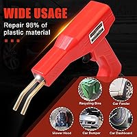 Vista 4 de ATOLS Soldador de plástico, 1000 grapas, Kit de soldadura de plástico, Kit de grapadora en caliente, Kit de pistola de soldadura de plástico, Kit