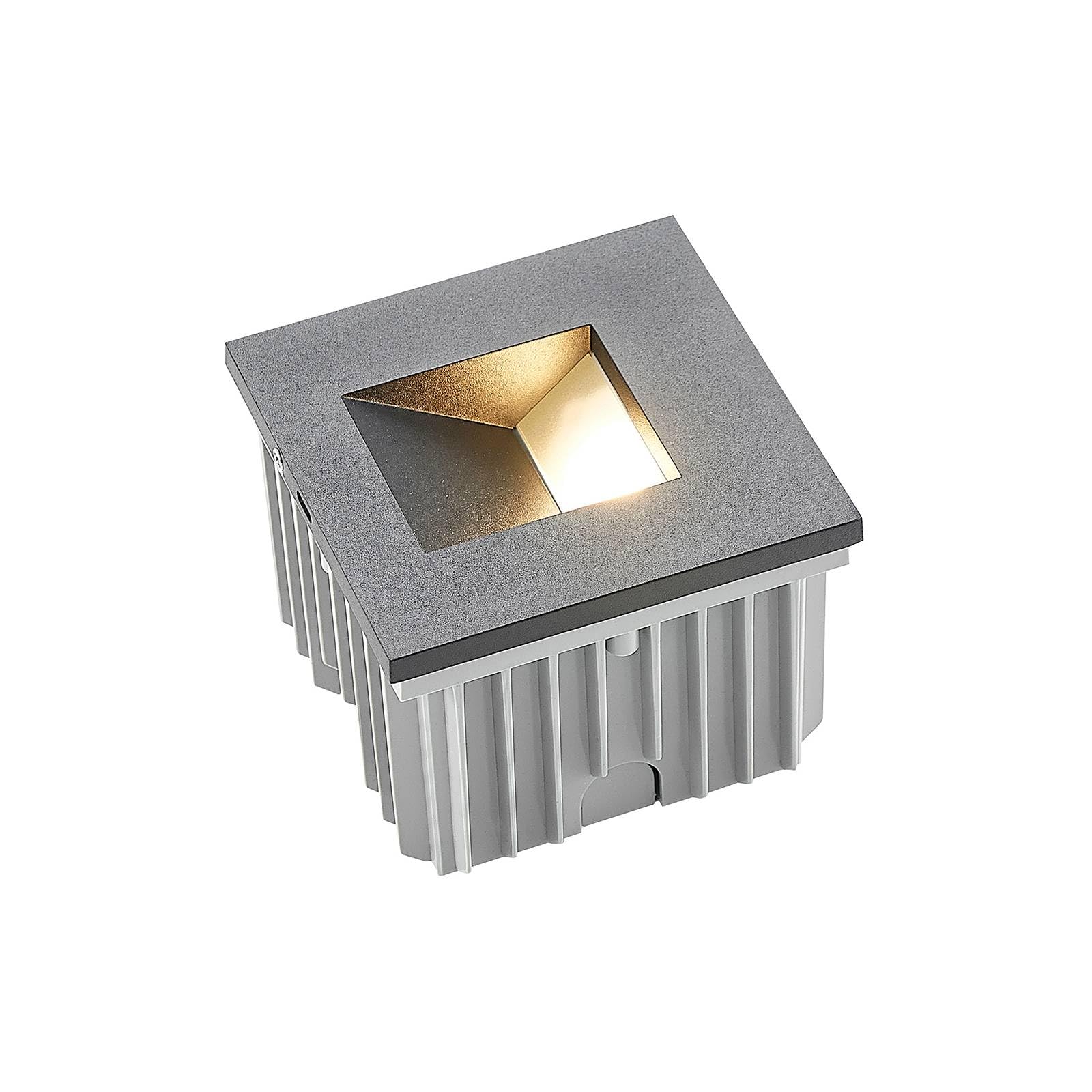 Arcchio Outdoor Wall Light Zamo dimmable (Modern) in Black Made of Aluminium for e.g. Hallway (1 Light Source, G9) from Brick wall lamp Exterior/Interior Walls House Terrace und Balcony