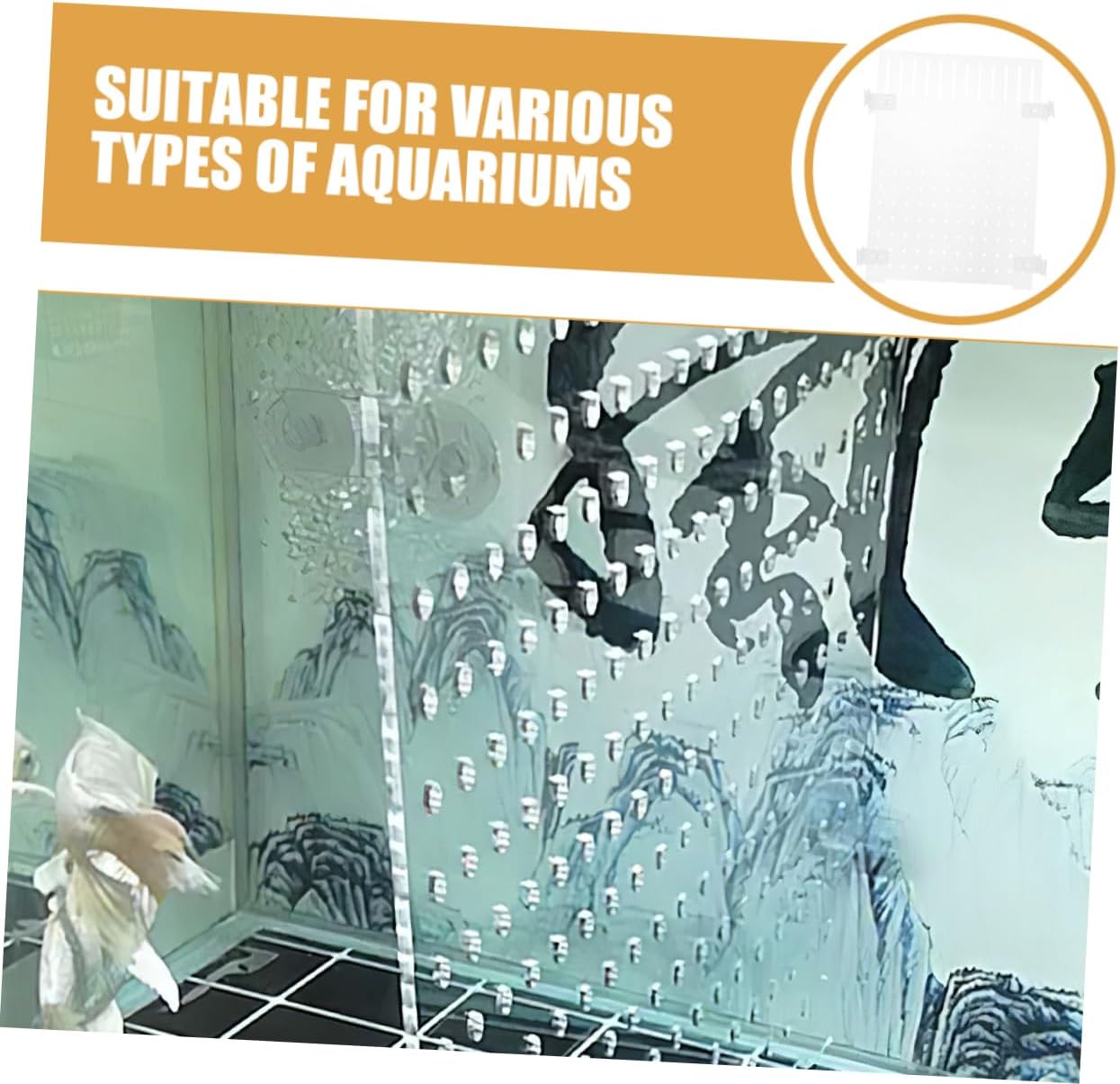 Aquarium Separator Divider Acrylic Fish Tank Isolation Plate for Fry Breeding Easy to Install Cups for Aquariums