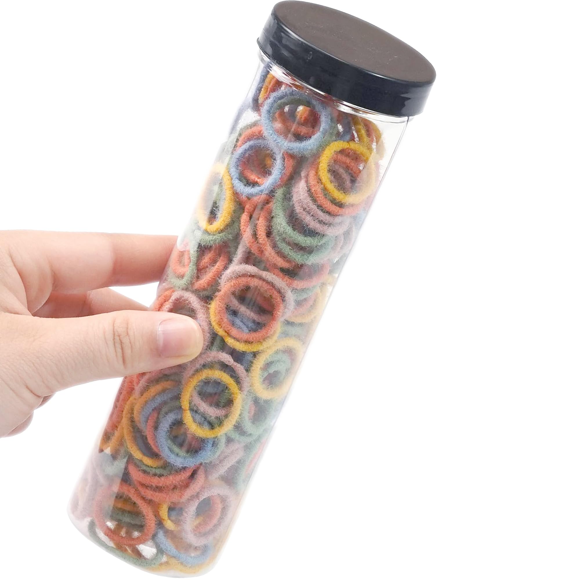 JOYOYO 300PCS Small Hair Ties No Crease Durable Hair Ties Baby Girl Elastic Hair Ponytail Holder Hair Accessories