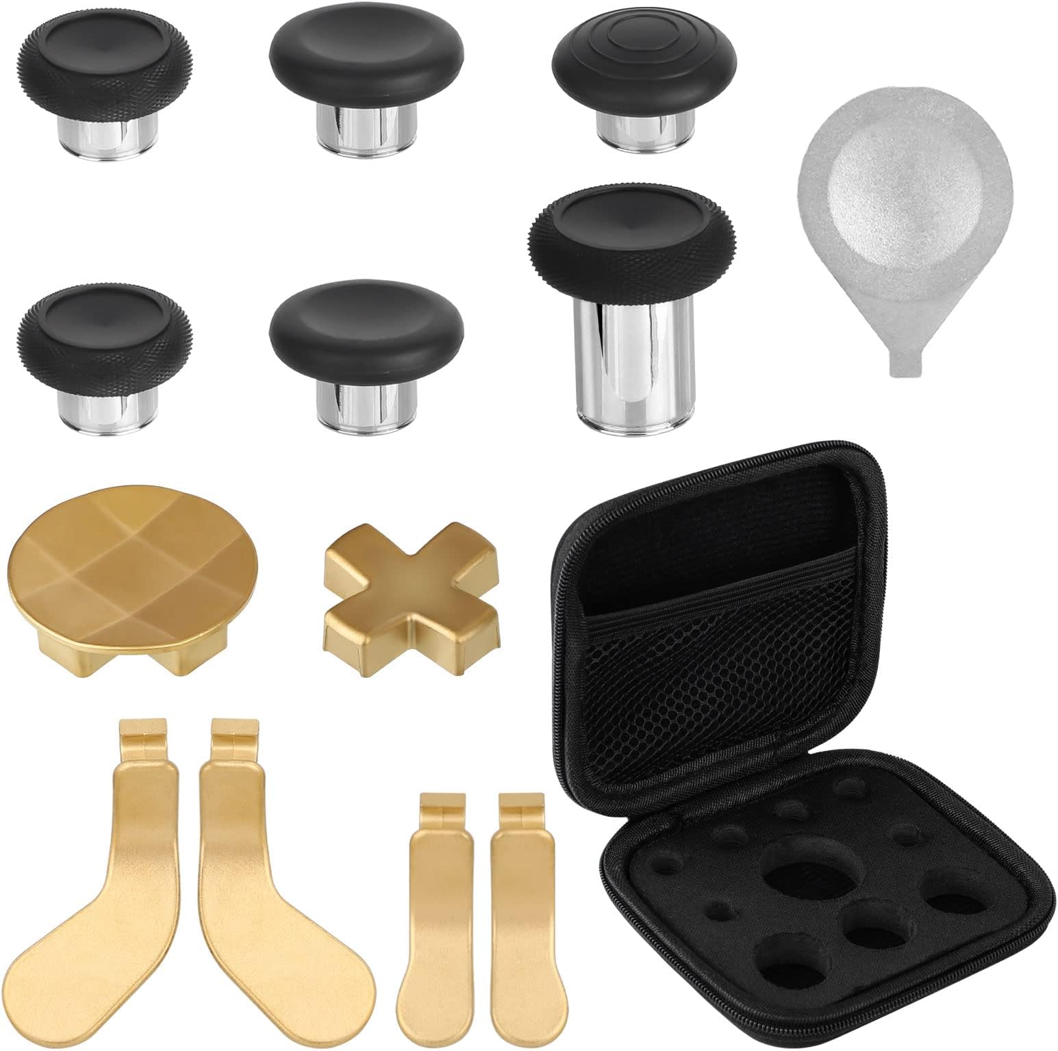 EEEKit 13 in 1 D-pads and Paddles Trigger Buttons Set, Metal Thumbsticks Replacement for Xbox Elite series 2 Core Accessories, Model 1797
