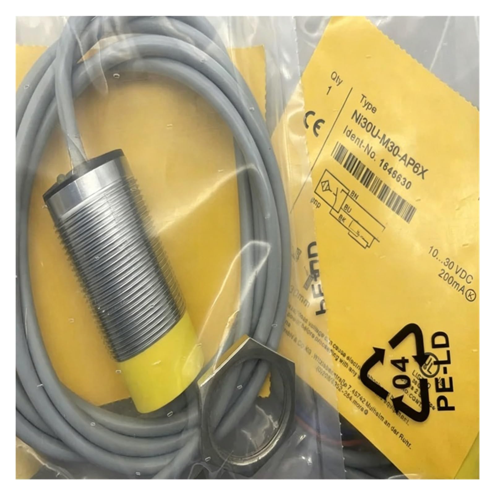 Ni30-G30-CA41L capteur inductif de proximité fileté M30