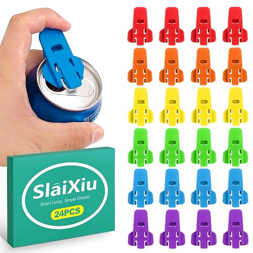 slaixiu 24 Pack Easy Tab Opener and Drink Protector, The