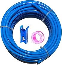 Blue 10 Meter PU Pneumatic Hose Air Kit 12mm OD x 8mm 32.8ft ID Hose Compressed Air Can Be Used for Compressor Pneumatic Tools