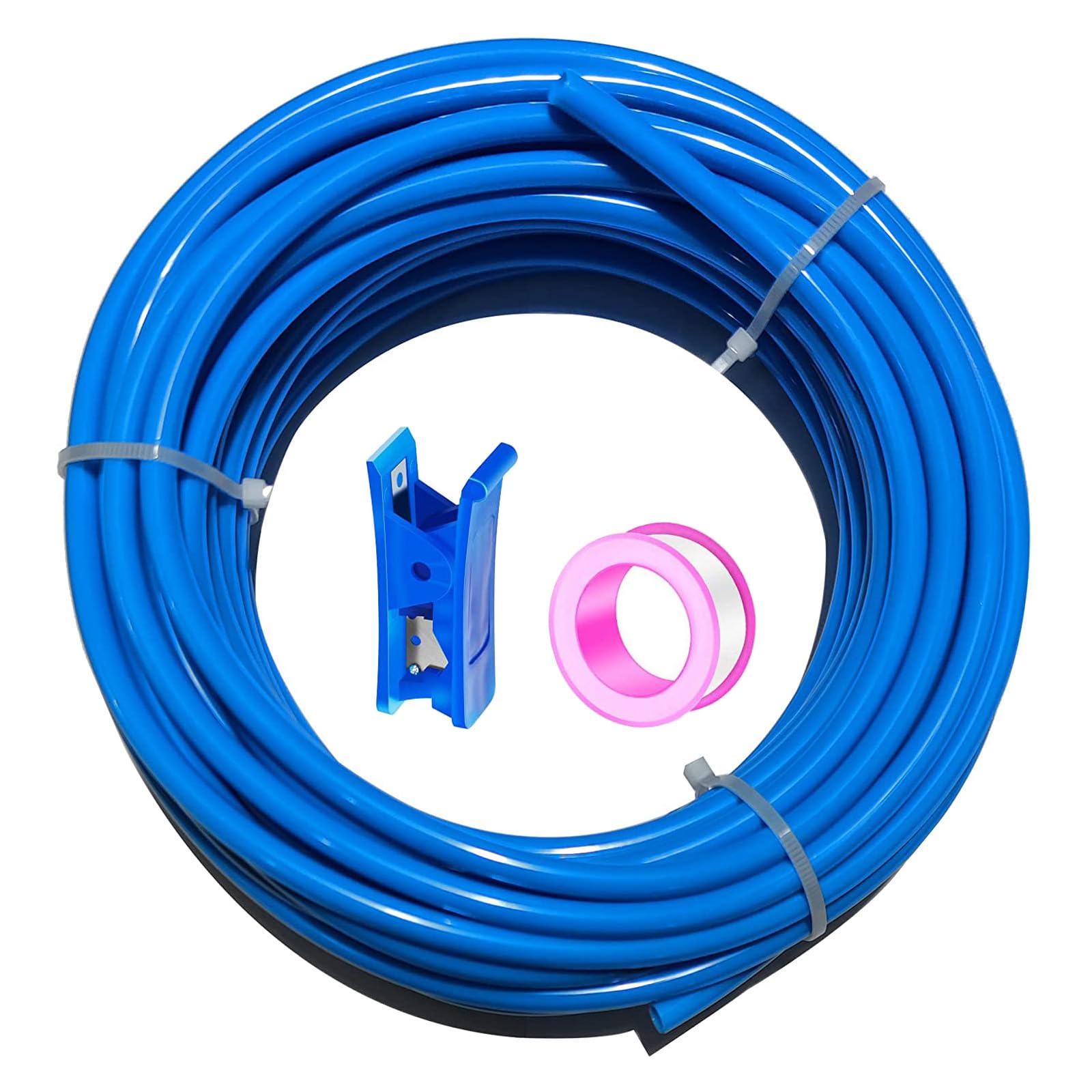 10 Metros Manguera Neumática 12mm OD/8mm ID,Azul Tubo Compresor Aire.Poliuretano PU Manguera de Aire Tubo Kit 32.8ft para la línea de aire o tubería de transferencia de fluidos
