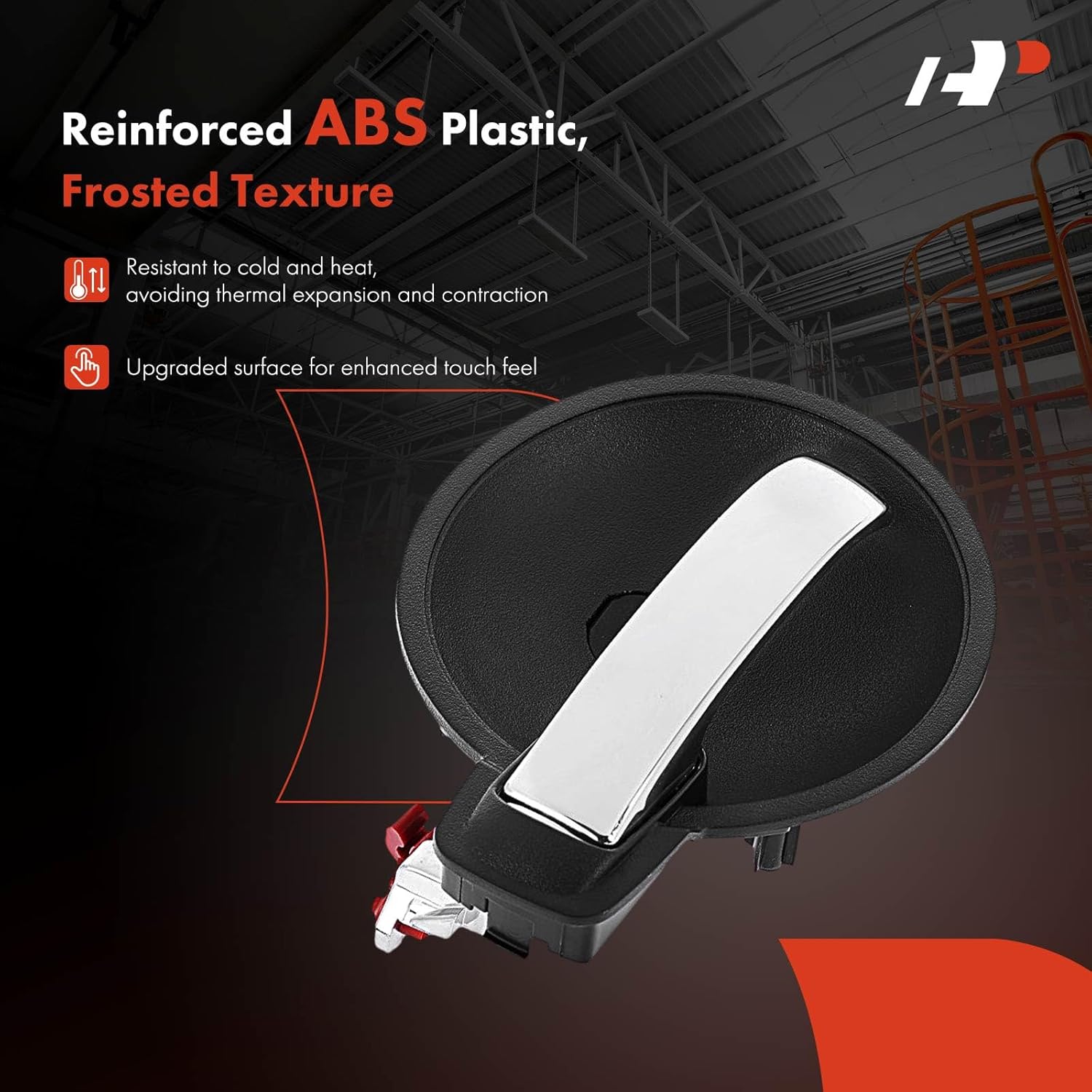 A-Premium Front or Rear Driver Side Interior Door Handle Compatible with Dodge Charger 2006-2010, Magnum 2005-2008, Gray Housing with Chrome Lever, Replace# 1LF91XDVAA